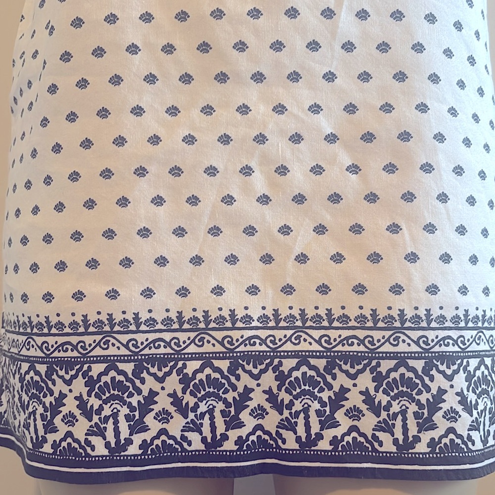 Vineyard Vines- Fan Border Print Tunic Dress size 0 - Picture 5 of 8